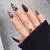 Imagem do Dicas de unhas falsas de cobertura completa com cola, estilete preto, marrom, tr