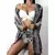 Biquínis sexy e conjunto de capas femininas, roupa de banho estampada, maiô de na internet