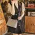 Bolsa de Ombro de Couro PU para Mulheres, Crossbody Messenger Bags, Chain Sling, - comprar online