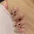 Dicas de unhas falsas de cobertura completa com cola, estilete preto, marrom, tr