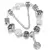 Cristal Coração Charme Pulseira para As Mulheres, Contas De Vidr