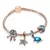 Imagem do Cristal Coração Charme Pulseira para As Mulheres, Contas De Vidr