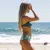 Biquíni feminino sexy com estampa de folhas, maiô feminino, roupa de banho, ta - comprar online