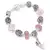 Cristal Coração Charme Pulseira para As Mulheres, Contas De Vidr - comprar online