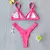 Conjunto de biquíni feminino push-up sólido, maiô patchwork, maiô brasileiro - Vitrine Shop - Utilidades