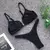 Mulheres Biquíni Tanga em Forma de V, Sexy Ribbed Swimwear, High Cut Swimsuit, na internet