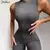 Nibber-Macacão básico feminino, macacão marrom casual, roupa de fitness, maca - comprar online