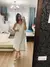 Vestido longo com decote em V - loja online