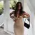 Imagem do Vestido maxi criptográfico sem encosto feminino, cinta de espaguete, vestido de