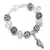 Cristal Coração Charme Pulseira para As Mulheres, Contas De Vidr