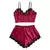 Conjunto de pijama feminino sexy, decotes em v, sem mangas, oco, cami top, roupa - comprar online