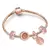 Cristal Coração Charme Pulseira para As Mulheres, Contas De Vidr - comprar online
