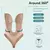 Modelador de corpo com decote em v profundo para mulheres, shapewear sem encosto