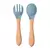 Colher e garfo para alimentação do bebê, 2 peças, grau alimentar, dicas de s - Vitrine Shop - Utilidades