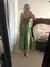 Vestido longo com decote em V - Vitrine Shop - Utilidades