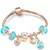 Cristal Coração Charme Pulseira para As Mulheres, Contas De Vidr - comprar online