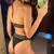Sexy Halter com nervuras maiô feminino, maiô feminino, biquíni de cintura alt - comprar online