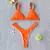 Conjunto de biquíni feminino push-up sólido, maiô patchwork, maiô brasileiro - loja online