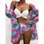 Biquínis sexy e conjunto de capas femininas, roupa de banho estampada, maiô de - Vitrine Shop - Utilidades