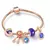 Imagem do Cristal Coração Charme Pulseira para As Mulheres, Contas De Vidr