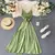 Vestido longo com decote em V