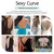 Modelador de corpo com decote em v profundo para mulheres, shapewear sem encosto