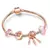 Cristal Coração Charme Pulseira para As Mulheres, Contas De Vidr
