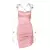 Dulzura-Mini Vestido de Alça de Cetim Feminino, Renda franzida, Bandagem Cruzad - comprar online