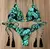 RUOTONGSEPT-Conjunto sexy de biquíni estampado para mulheres, maiô, bandagem, - Vitrine Shop - Utilidades