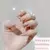 Dicas de unhas falsas de cobertura completa com cola, estilete preto, marrom, tr - Vitrine Shop - Utilidades