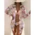 Biquínis sexy e conjunto de capas femininas, roupa de banho estampada, maiô de na internet