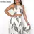 Conjunto branco florido