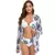 Biquínis sexy e conjunto de capas femininas, roupa de banho estampada, maiô de - comprar online
