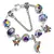 Imagem do Cristal Coração Charme Pulseira para As Mulheres, Contas De Vidr