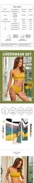 Sexy Bralette e Panty Set para Mulheres, Roupa Interior Feminina, Lingerie, Tops