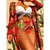 Biquínis sexy e conjunto de capas femininas, roupa de banho estampada, maiô de - loja online