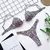 Nova sexy v-bar underwired sutiã push-up biquíni feminino roupa de banho femin na internet