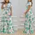 Elegante vestido maxi chiffon feminino, decote em v profundo - loja online