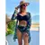 Biquínis sexy e conjunto de capas femininas, roupa de banho estampada, maiô de - Vitrine Shop - Utilidades