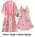 Conjunto Rayon Wedding Robe feminino, Noiva, Dama de honra, Robe, Vestido, Renda - loja online