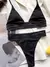 Sexy Halter com nervuras maiô feminino, maiô feminino, biquíni de cintura alt - comprar online
