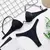 Nova sexy v-bar underwired sutiã push-up biquíni feminino roupa de banho femin - comprar online