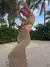 Vestido maxi criptográfico sem encosto feminino, cinta de espaguete, vestido de - loja online