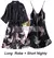 Imagem do Conjunto Rayon Wedding Robe feminino, Noiva, Dama de honra, Robe, Vestido, Renda
