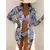 Biquínis sexy e conjunto de capas femininas, roupa de banho estampada, maiô de - comprar online