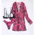 Biquínis sexy e conjunto de capas femininas, roupa de banho estampada, maiô de - loja online