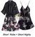 Conjunto Rayon Wedding Robe feminino, Noiva, Dama de honra, Robe, Vestido, Renda