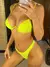 Nova sexy v-bar underwired sutiã push-up biquíni feminino roupa de banho femin na internet