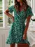 Imagem do Vestido com gola V e babado