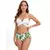 Biquínis sexy e conjunto de capas femininas, roupa de banho estampada, maiô de - comprar online